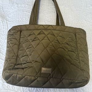 Vera Bradley Black Quilted Tote Bag